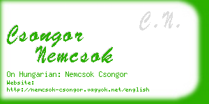 csongor nemcsok business card